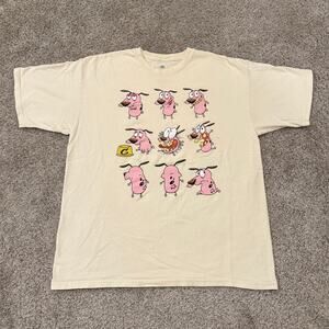 Courage The Cowardly Dog Y2K Graphic Tee size XL